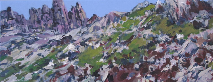 At the Lagazuoi, Dolomits, painting No. 6543 / acrylic on canvas