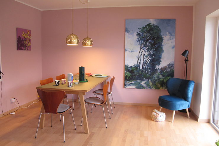 coast poplar in Living room / acrylic on canvas
