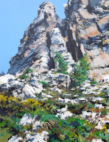 cinque torri, Dolomiti, painting No. 9726 / acrylic on canvas