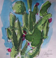 cactus pear, painting No. 4354