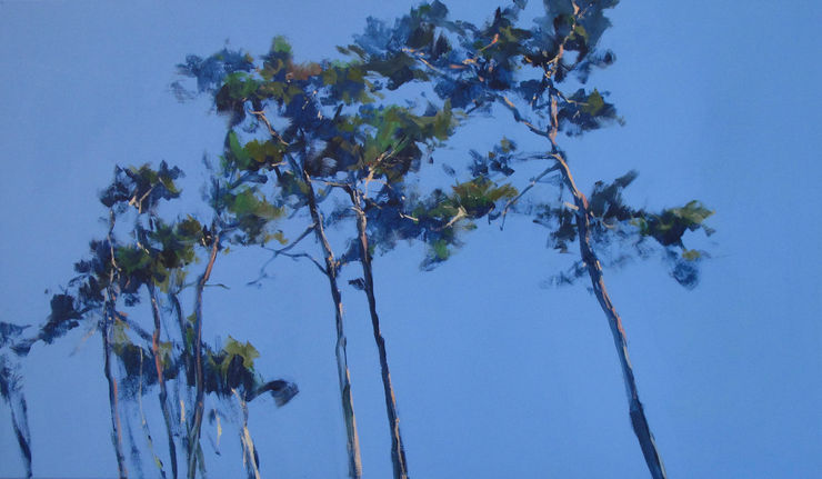 pines, painting No. 3750 / acrylic on canvas