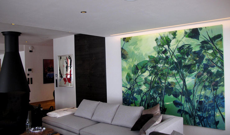 watler lilies, painting No. 3917 living room, autriche / acrylic on canvas