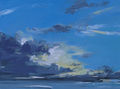 thundery clouds over the sea,  painting No.1533