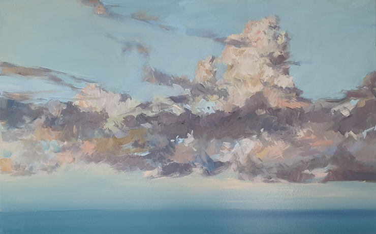 thundery clouds, painting No. 1543 / oil on canvas
