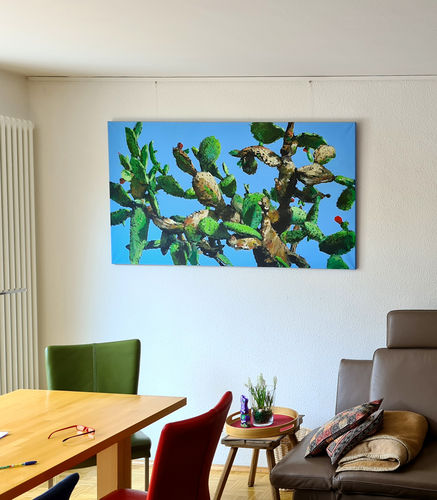 Feigenkaktus 9722 in Wohnraum NRW / Acryl auf Leinwand