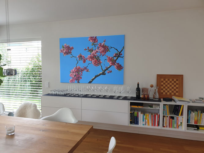 Cherry blossoms / acrylic on canvas