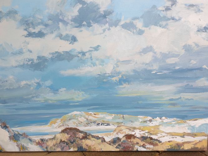 Amrum Island, painting No. 3481 / oil on canvas