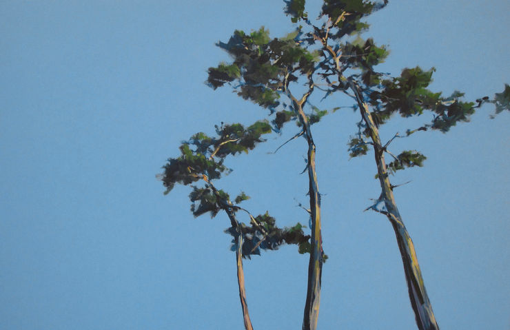 Pines, painting No. 1575 / acrylic on canvas