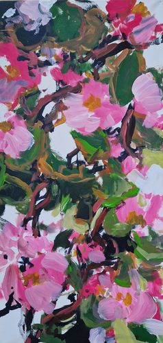 begonia, painting No. 6688 / acrylic on canvas