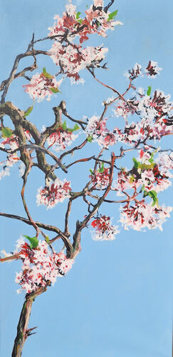 farrers viburnum, painting No. 2243 / acrylic on canvas