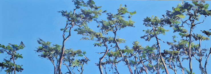 pines, painting No. 2279 / acrylic on canvas