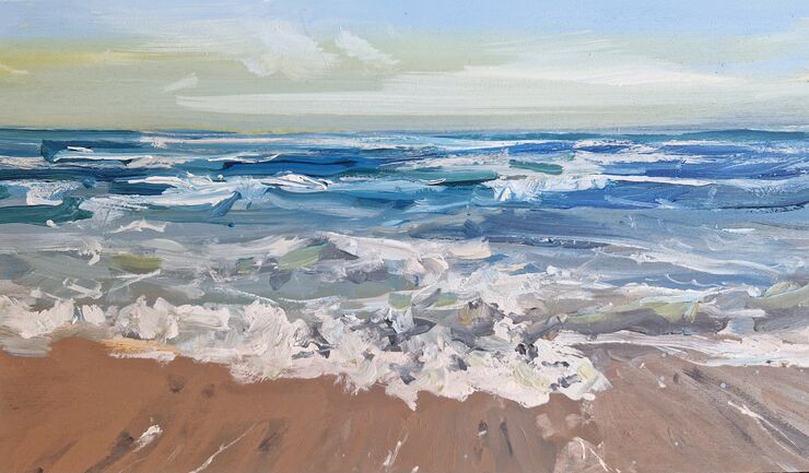 Sea, painting No. 2259 / oil on board