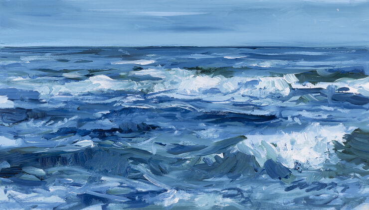 sea, painting No. 2258 / oil on board