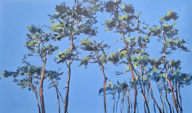 pines, painting No. 5910 / acrylic on canvas