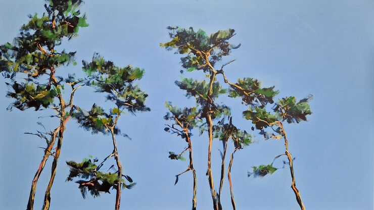 pines, painting No. 5903 / acrylic on canvas