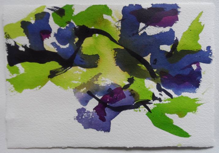 lilac, work No. 8234 / indian inc on paper