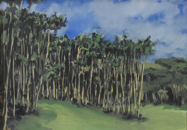 Pinewood, painting 3331 / Öl on Leinwand