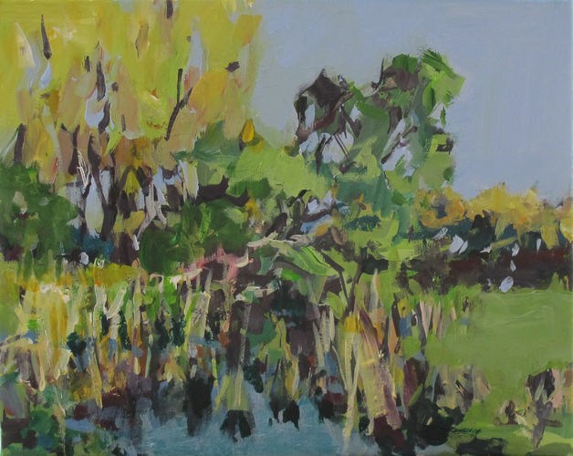 pond, panting No. 9688 / acrylic on canvas