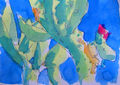 cactus pear, painting No. 4361