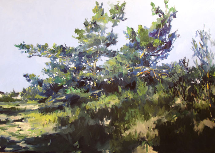 Pines at dunes near Neuhaus / acrylic on canvas